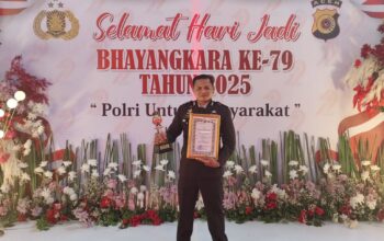 Ipda Irvan Waka Polsek Tanah Jambo Aye Terima penghargaan sebagai Polisi Teladan dari Polda Aceh