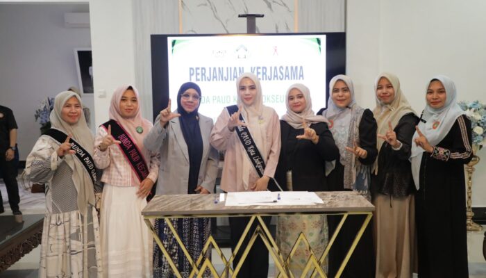 Pokja Bunda PAUD Kota Lhokseumawe Tandatangani MoA dengan FKIP Universitas Almuslim